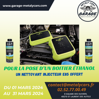 Promo chez METALY CARS près de Nantes : Votre boîtier Ethanol E85 à moindre coût !