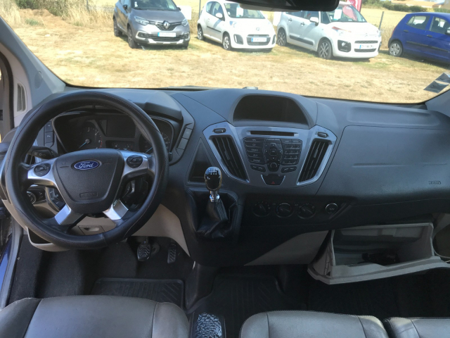 FORD TRANSIT CUSTOM 2.2 TDCI 125 - 6 PLACES MODULABLES / 4 PORTES - 15 900€