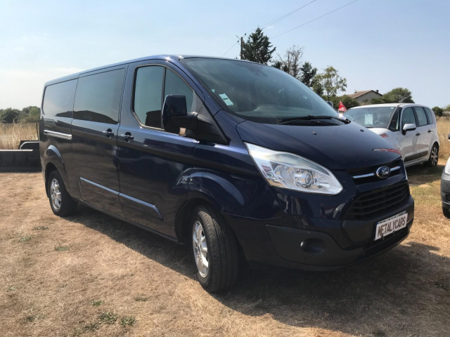 FORD TRANSIT CUSTOM 2.2 TDCI 125 - 6 PLACES MODULABLES / 4 PORTES - 15 900€